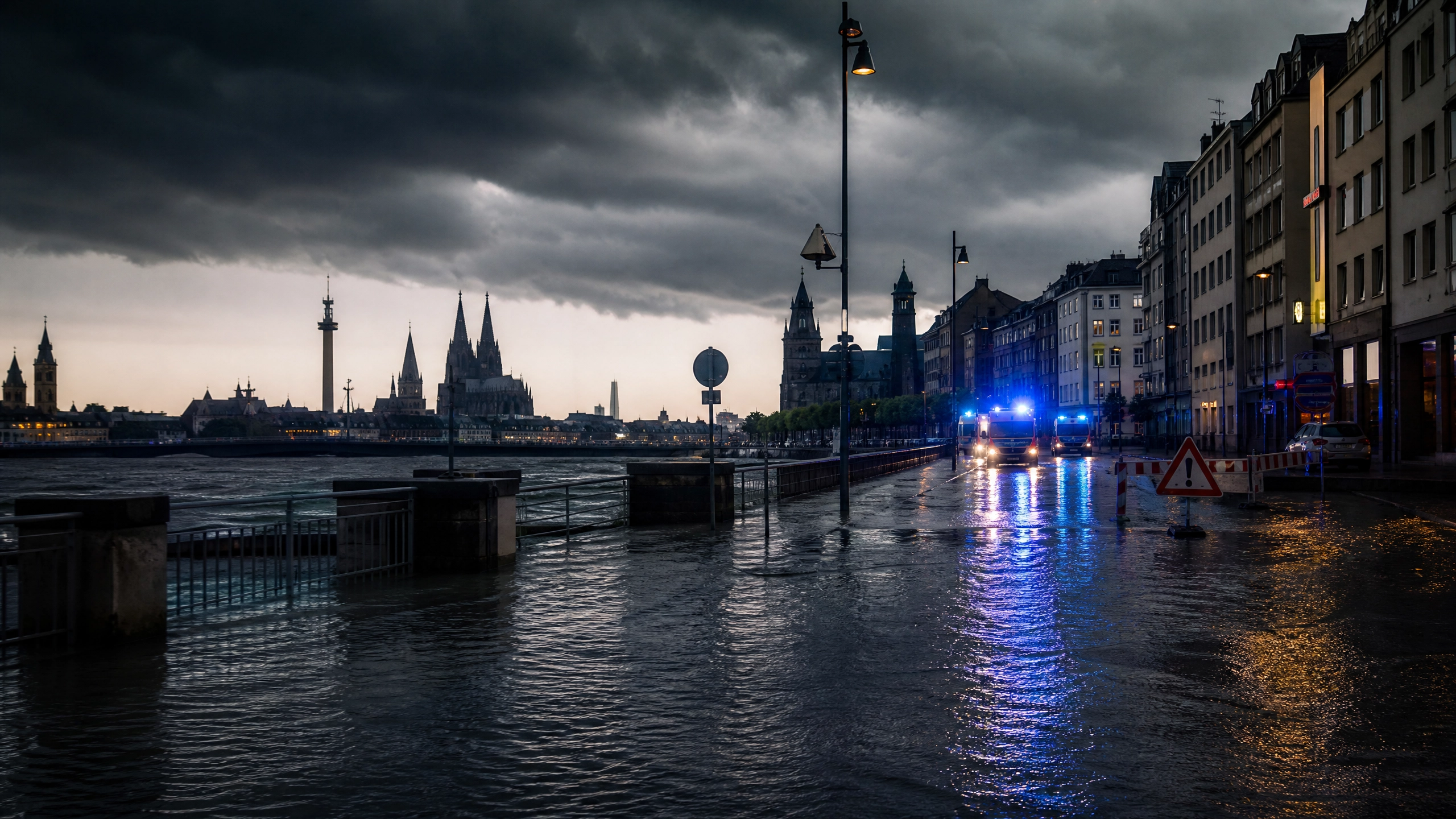 Starke Unwetter treffen Teile Europas: Überschwemmungen und Verkehrsprobleme nach schweren Regenfällen
